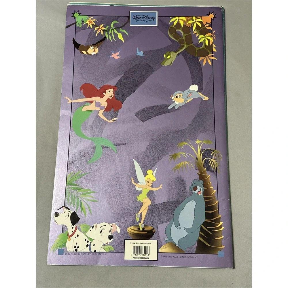 VTG The Walt Disney Treasure Chest 1991  4 Oversized Books in Folder!